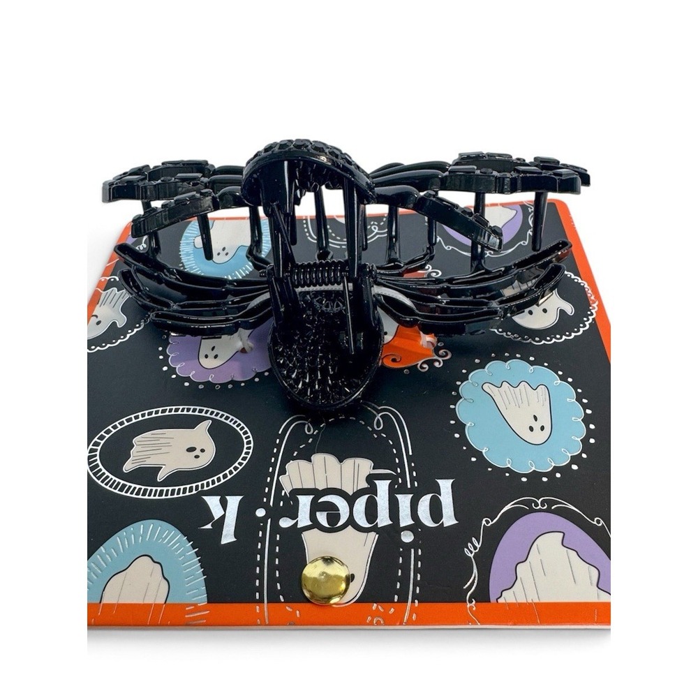 NEW Viral Halloween Spider Beaded Rhinestone Piper K Hair Claw Clip - Picture 4 of 4